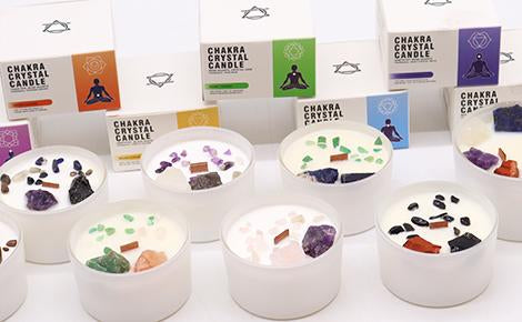 Charkra Crystal Candles