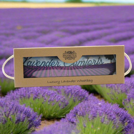 Luxury Lavender Wheat Bag in Gift Box - Lavender Comforts