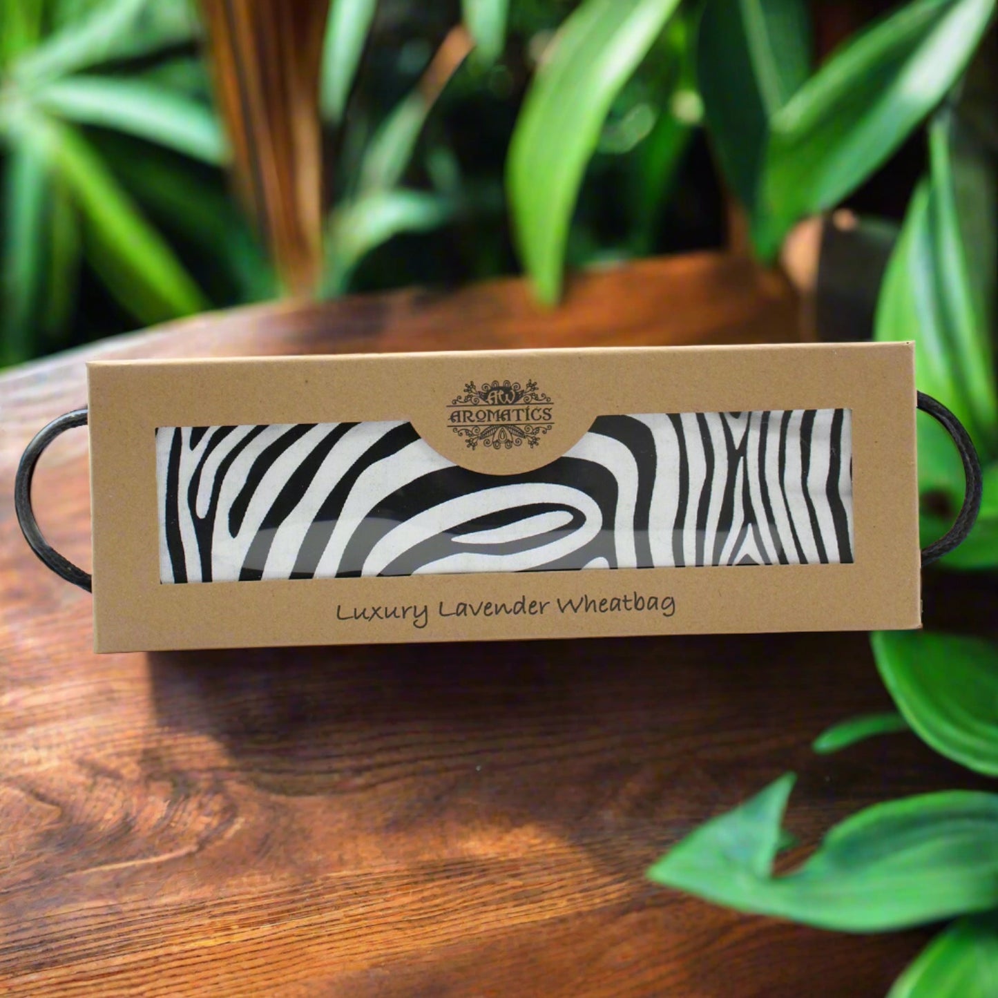 Luxury Lavender Wheat Bag in Gift Box - Zebra