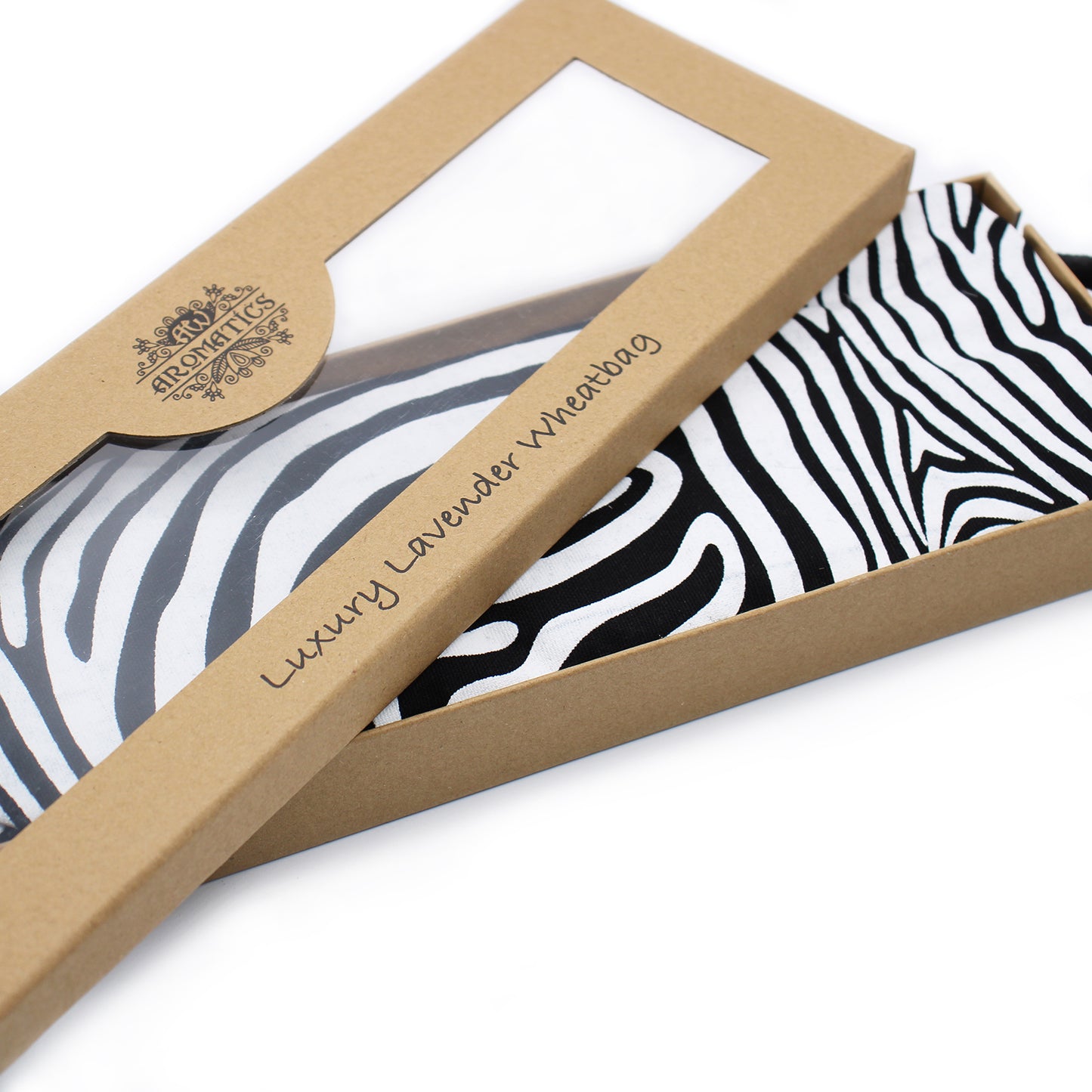 Luxury Lavender Wheat Bag in Gift Box - Zebra