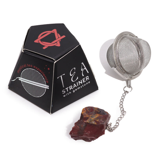 Raw Crystal Gemstone Tea Strainer - Mookaite (Creativity)