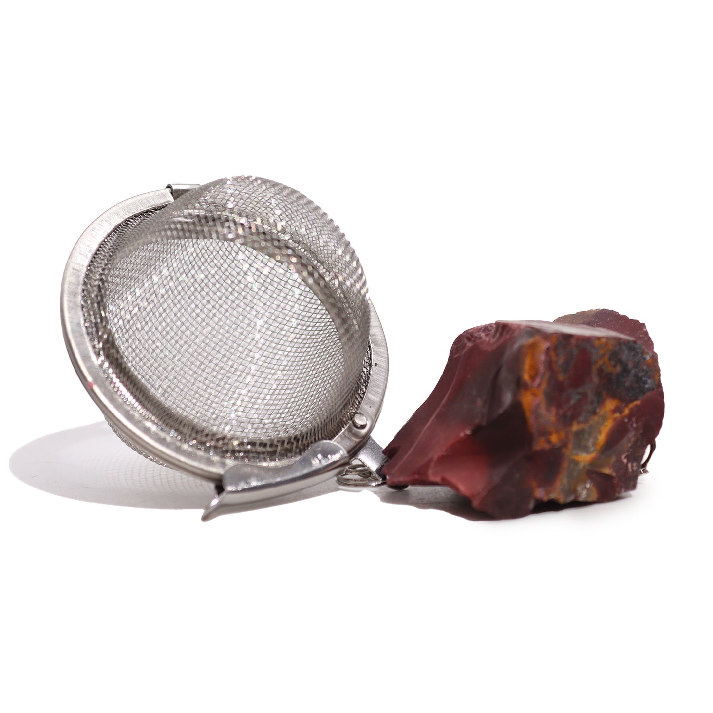 Raw Crystal Gemstone Tea Strainer - Mookaite (Creativity)