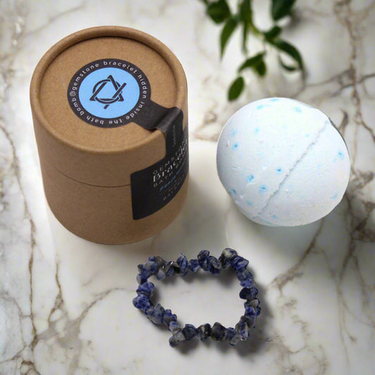 Bracelet Bath Bomb - Sodalite Gem