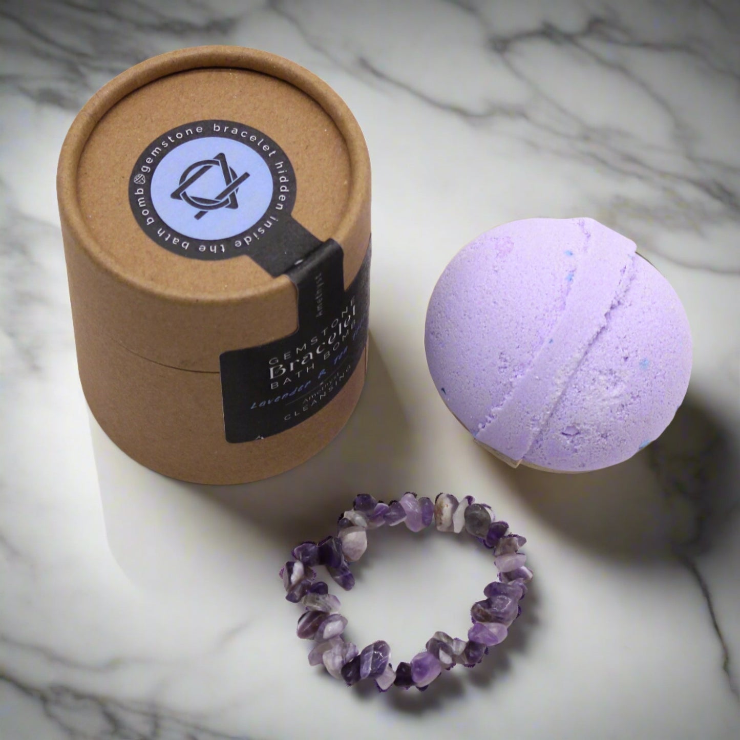 Bracelet Bath Bomb - Amethyst Gem