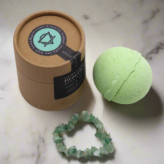 Bracelet Bath Bomb - Green Aventurine Gem