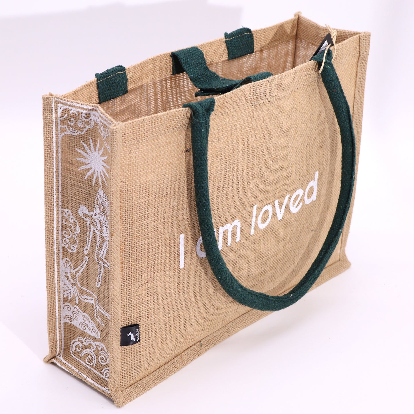 Hop Hare Jute Big Bag - I am Loved