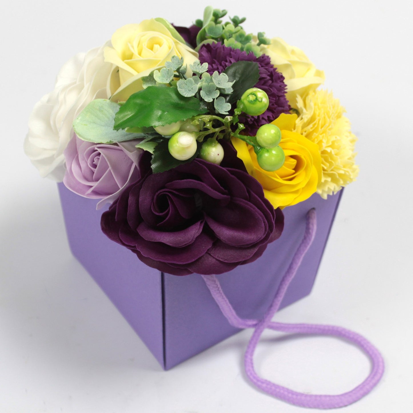 Luxury Soap Flowers Bouquet - Purple Flowers