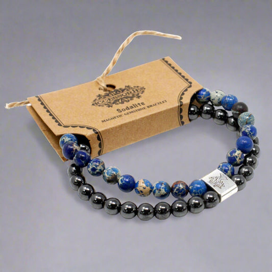 Magnetic Gemstone Bracelet - Sodalite