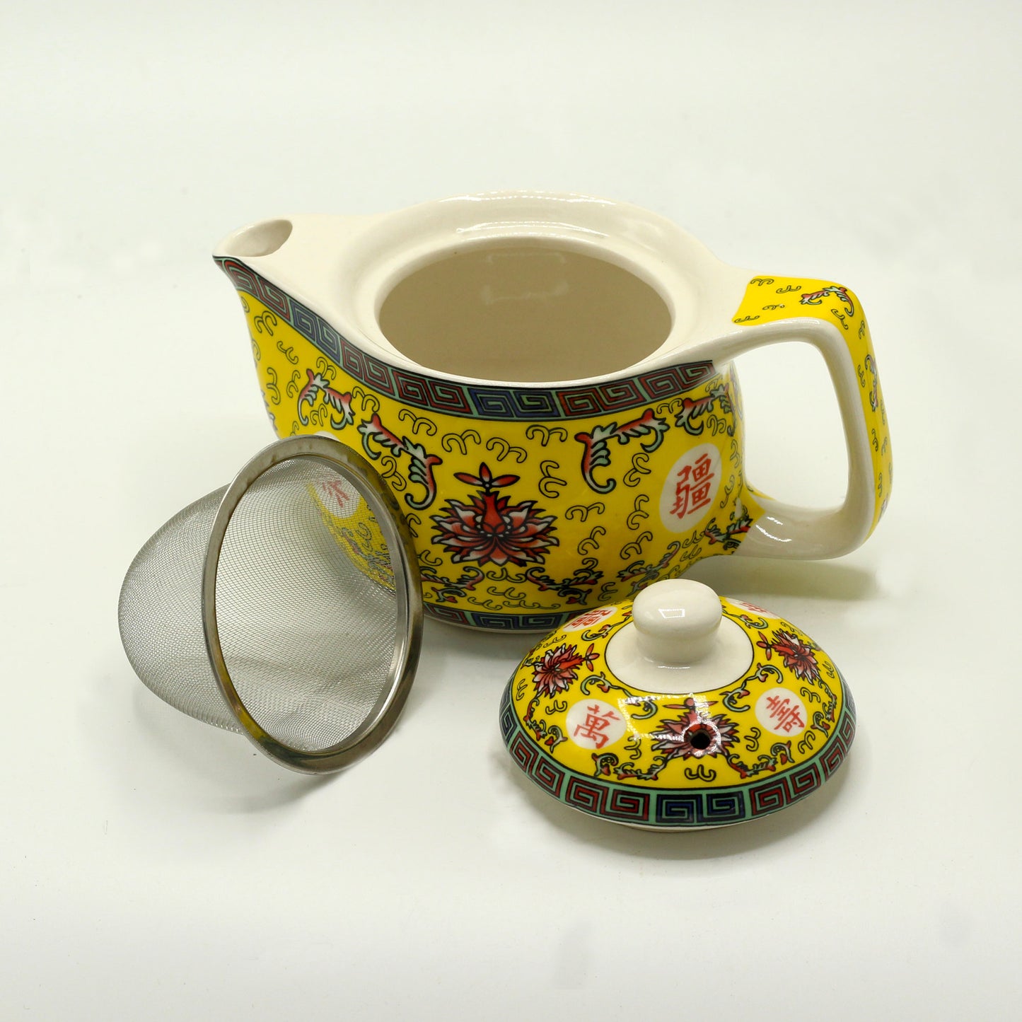 Herbal Teapot (Small) - Long Life Oriental Design