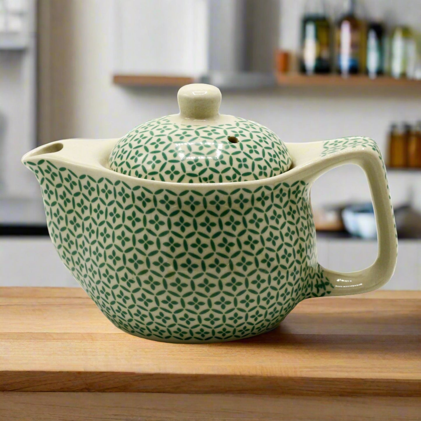 Herbal Teapot (Small) - Green Mosaic