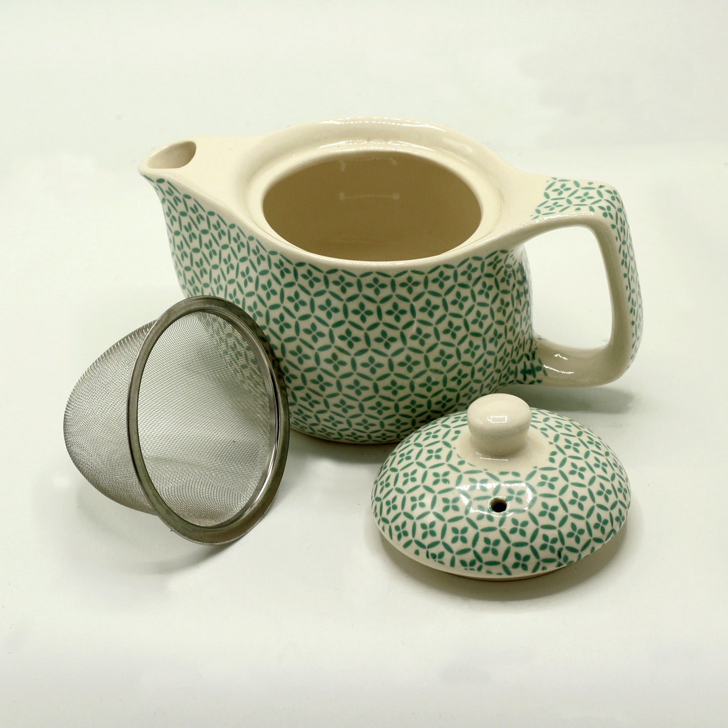 Herbal Teapot (Small) - Green Mosaic