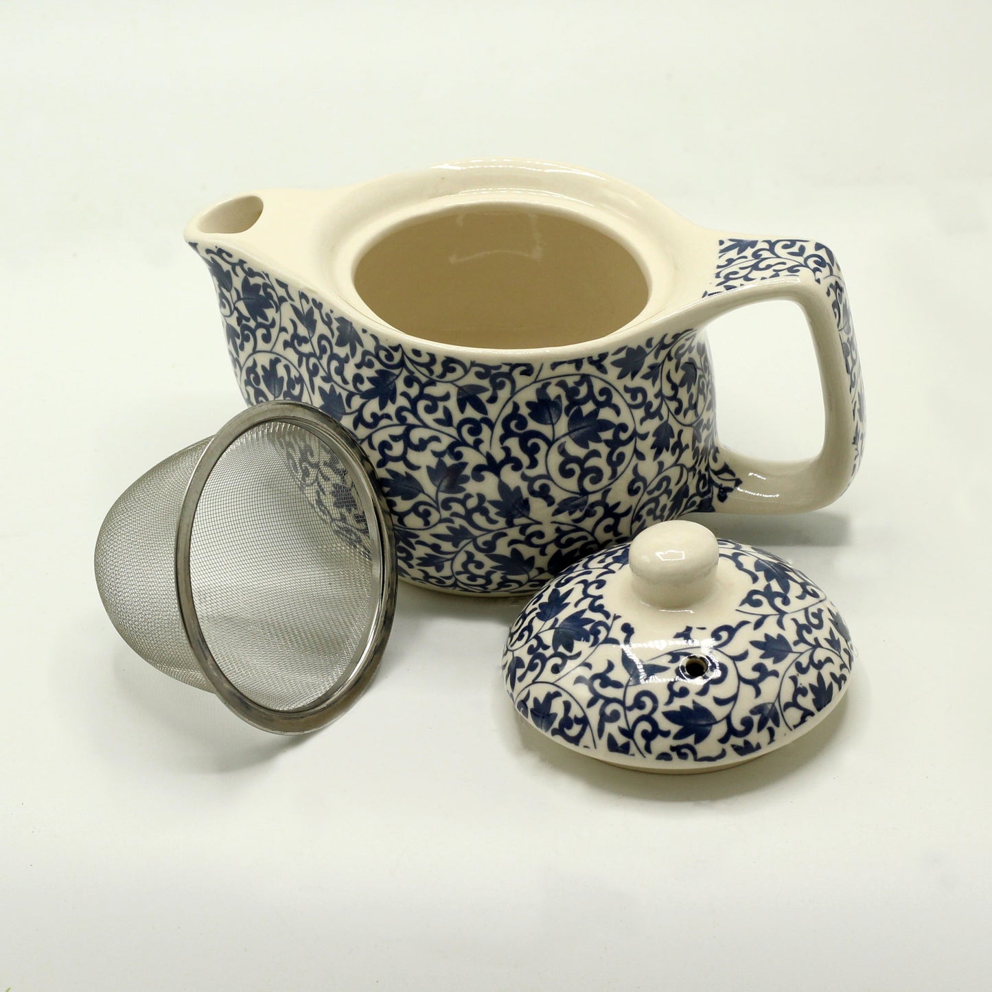 Herbal Teapot (Small) - Blue Pattern