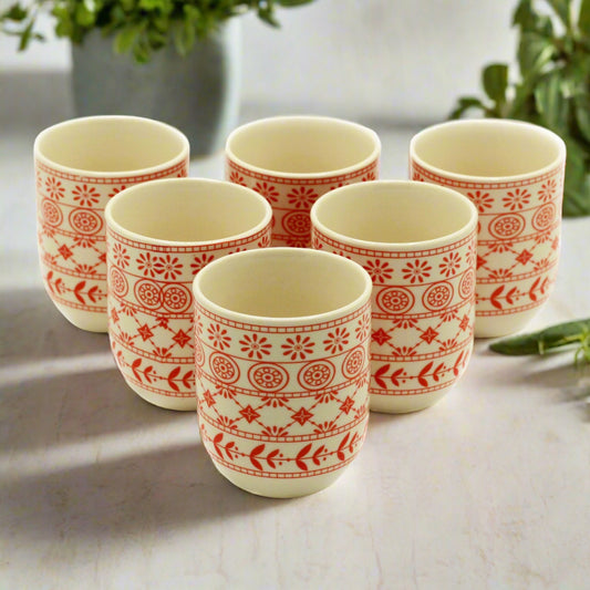 Herbal Tea Cups x6 - Amber