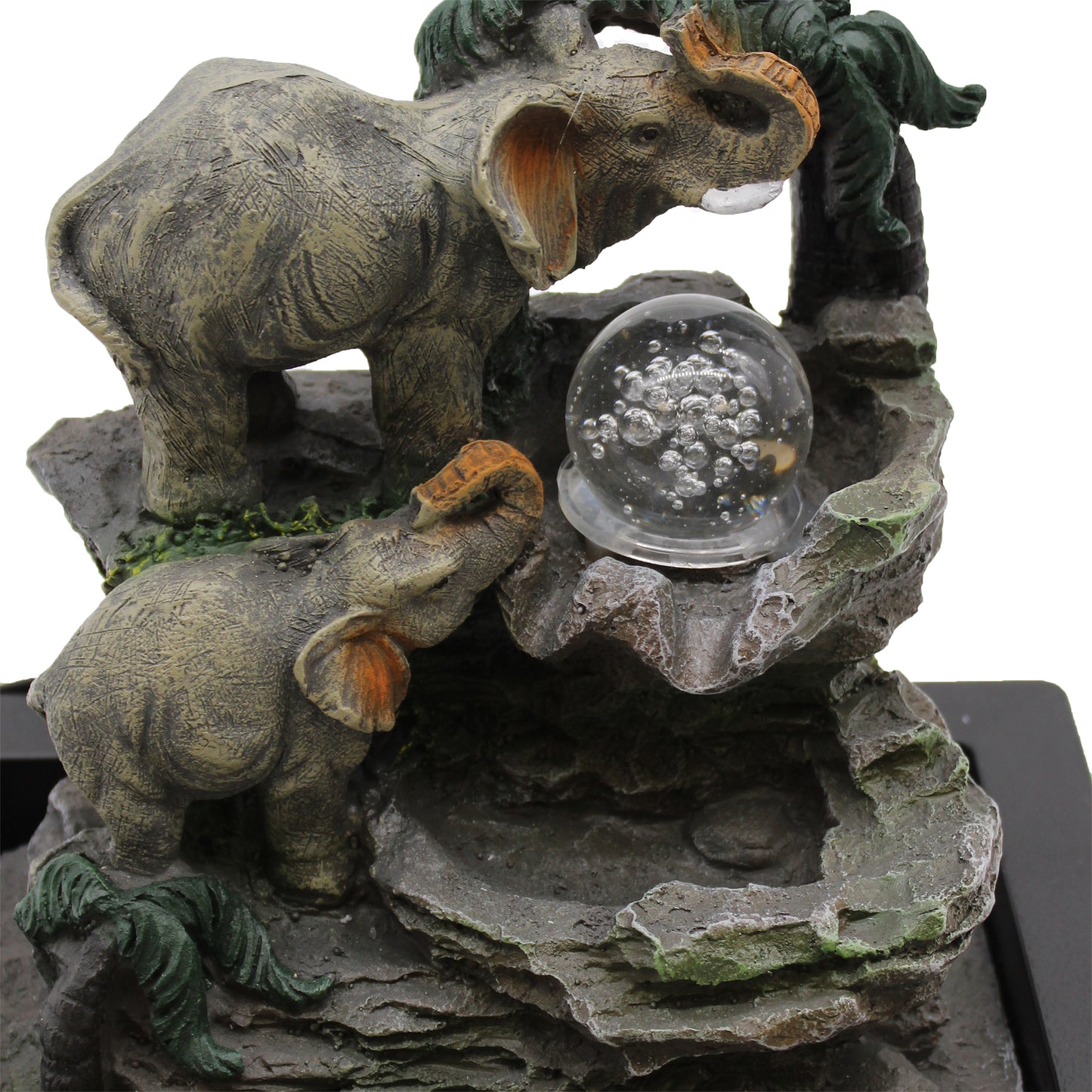 Tabletop Water Feature - Elephant Family